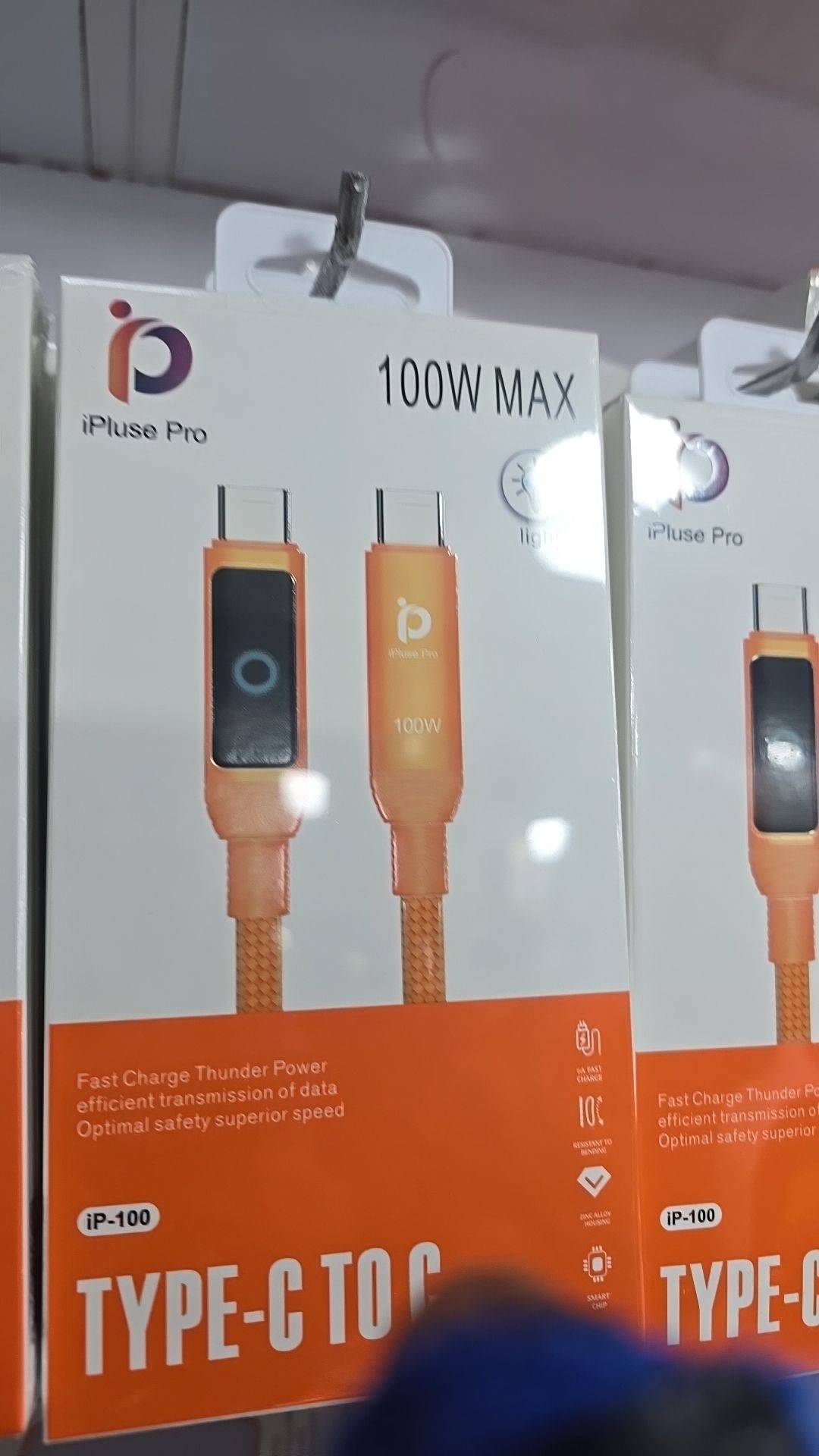 کابل شارژ iPluse Pro مدل ip-100 دوطرف تایپسی