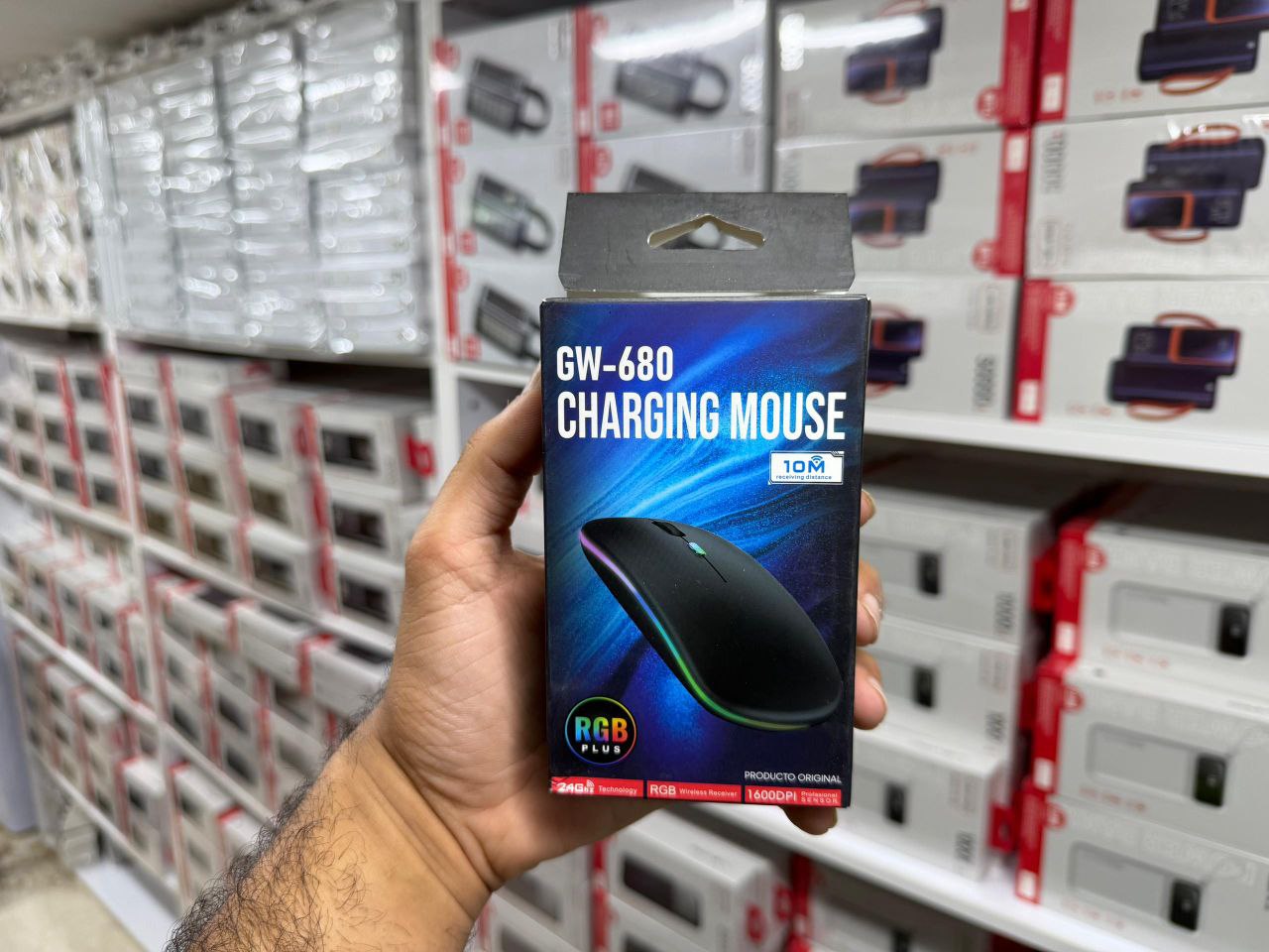 موس بی سیم RGB مدل GW-680